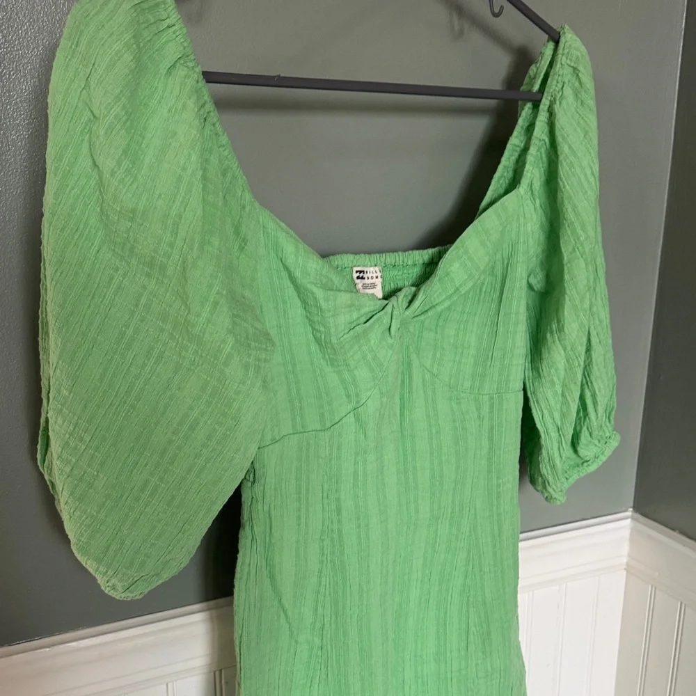 Billabong Light Green Textured Dress - Picture 2 of 5